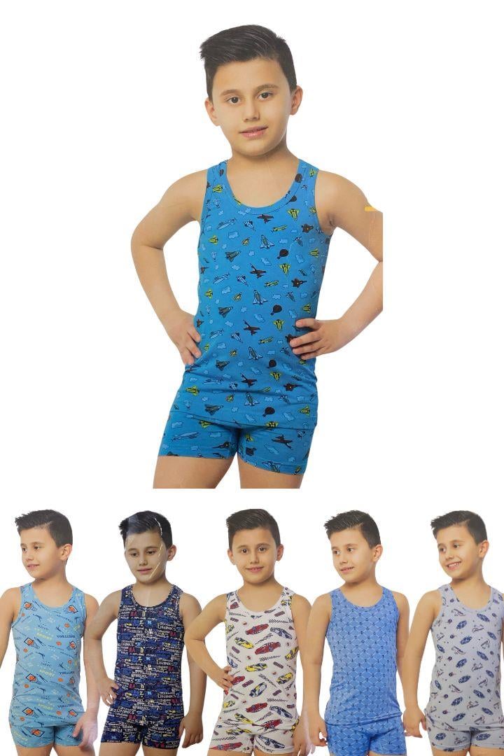 Erkek Çocuk Atlet Boxer Takım