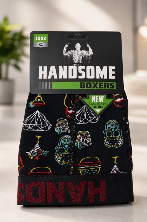 Desenli Erkek Boxer