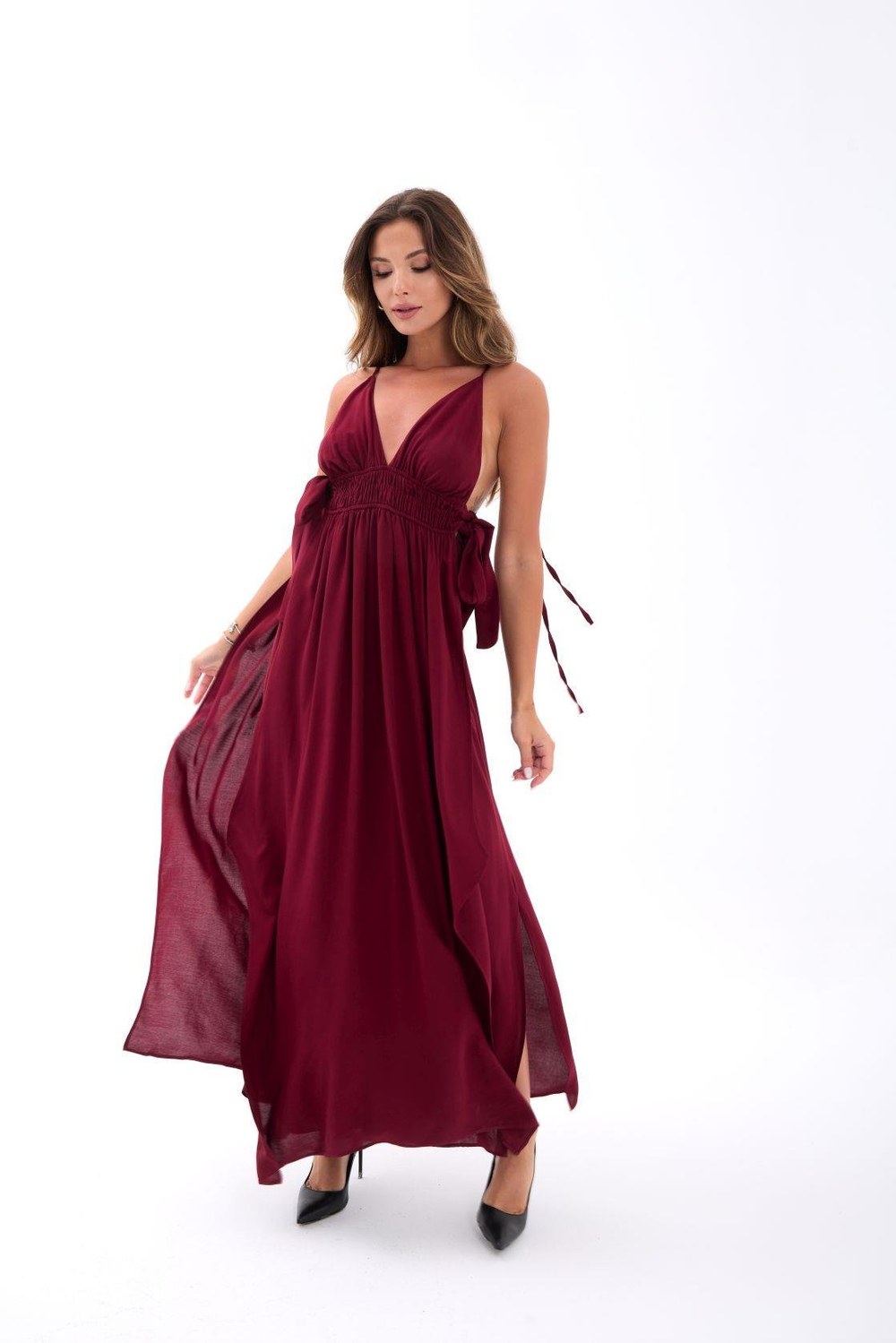 6886 Elbise-Bordo
