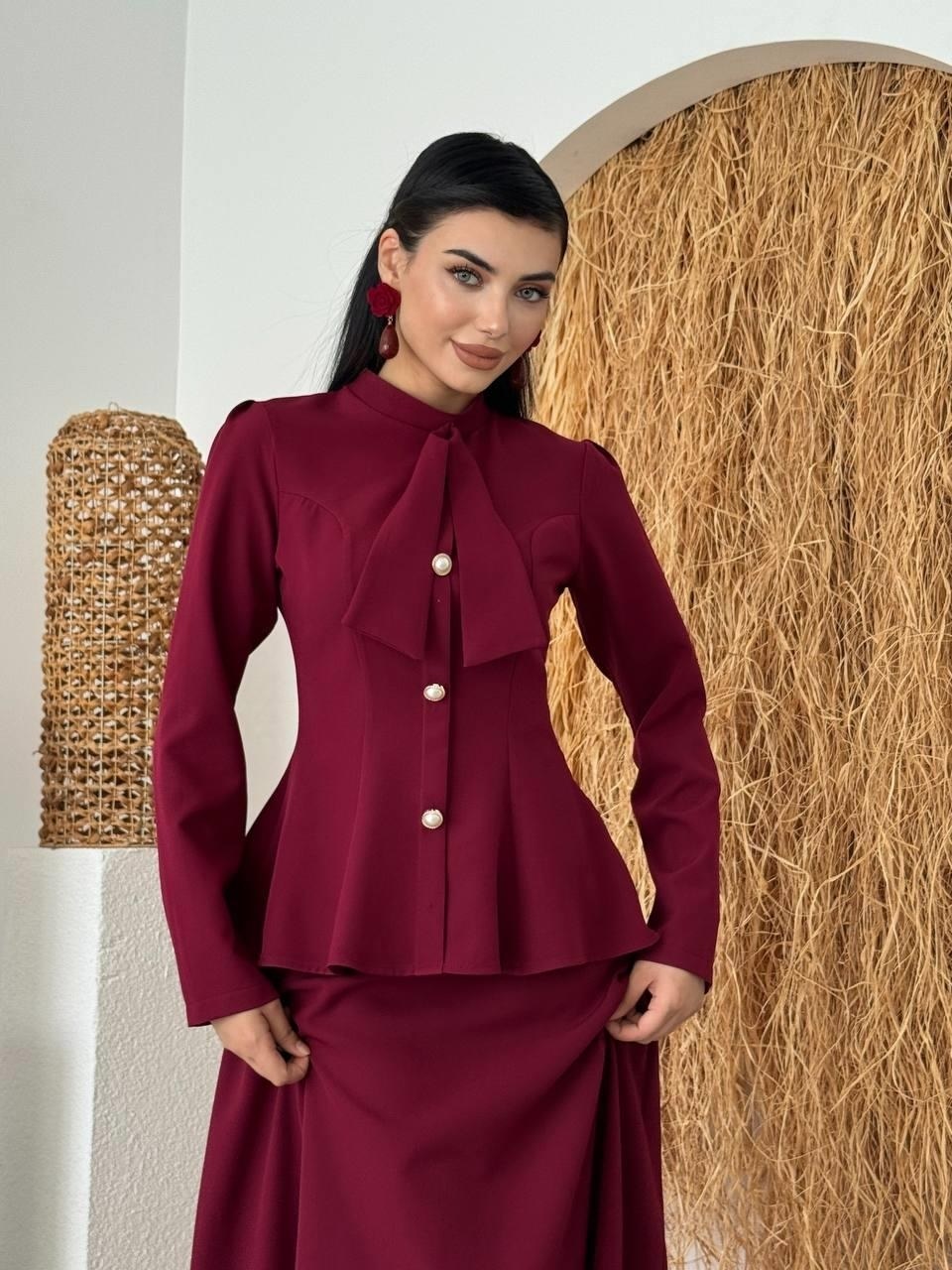 Delp İkili Takım ETK-00740-bordo