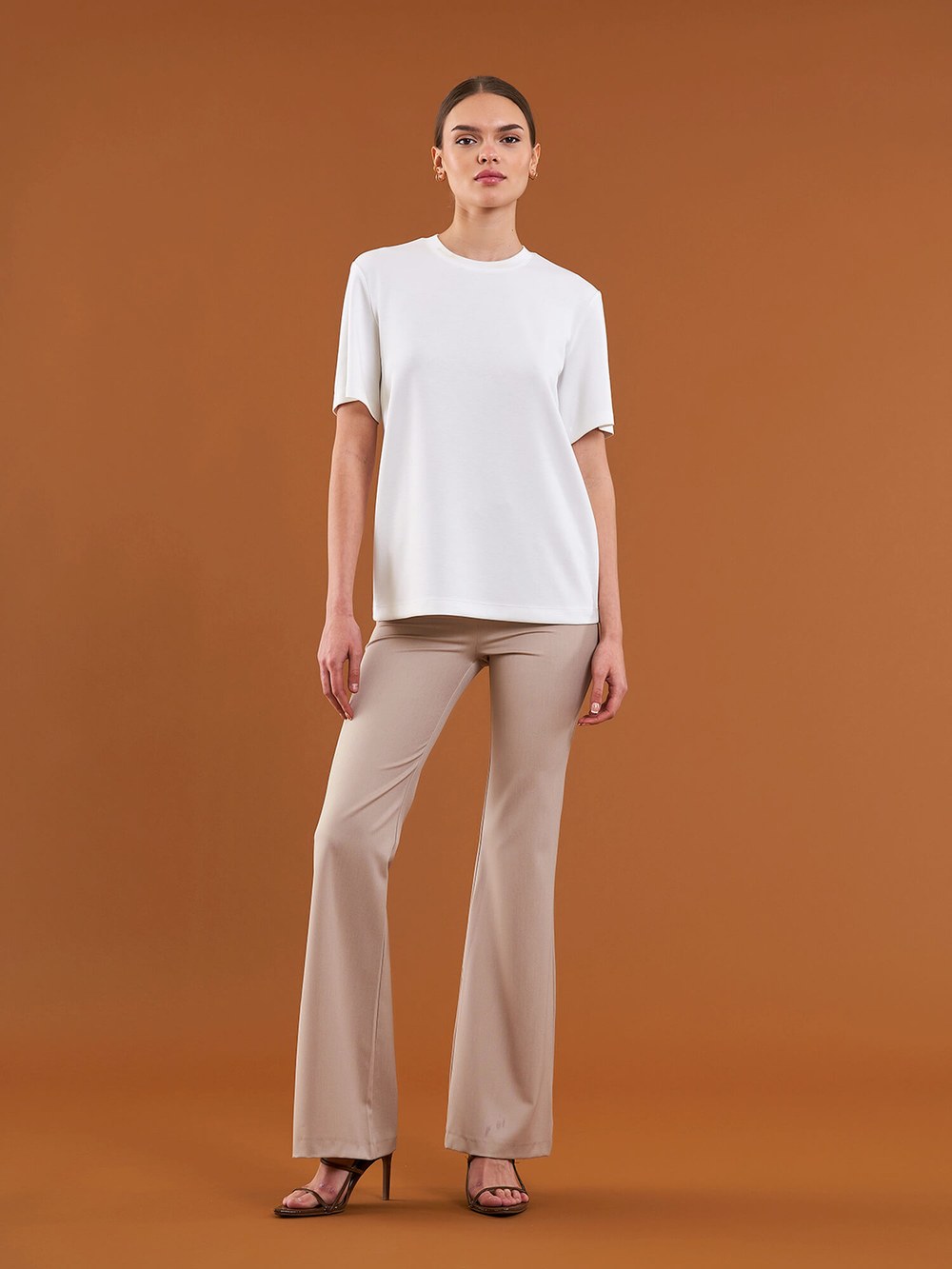 050733 Bisiklet Yaka Oversize T-Shirt