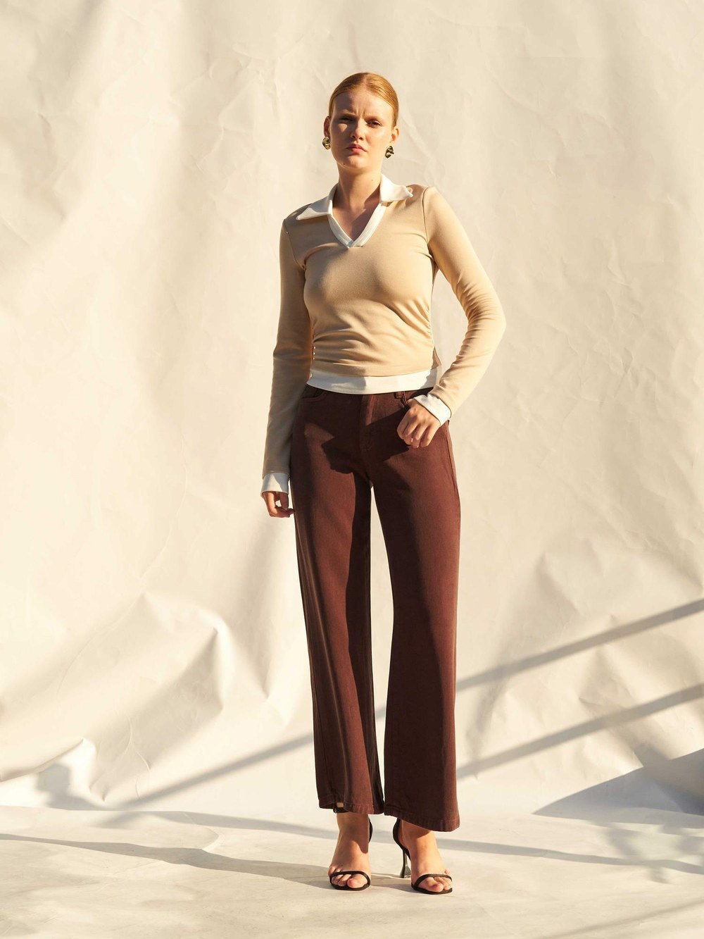 031744 Tensel Düz Paça Pantolon YP5668