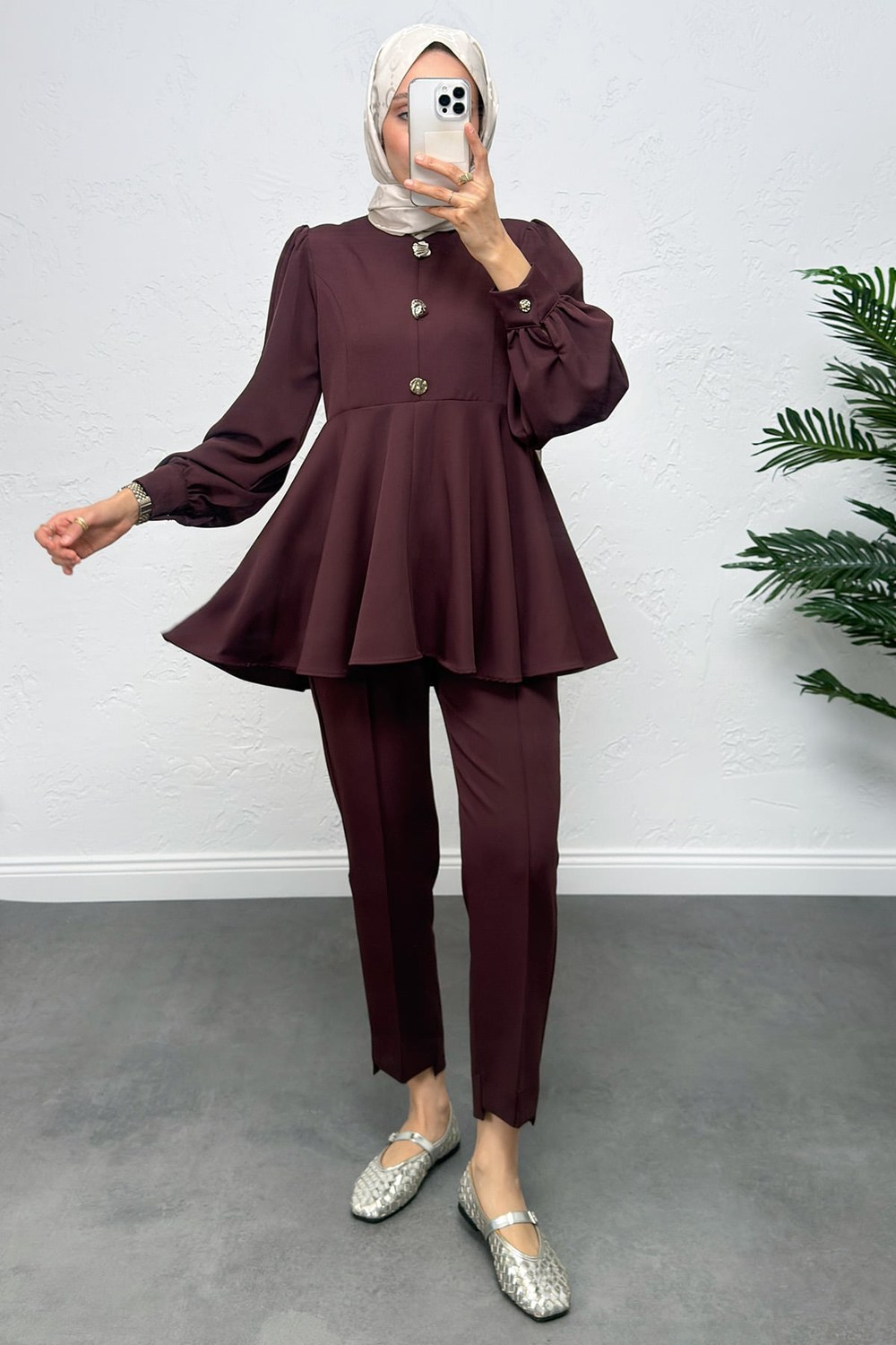 Volan Detay İkili Takım 0071 - Bordo