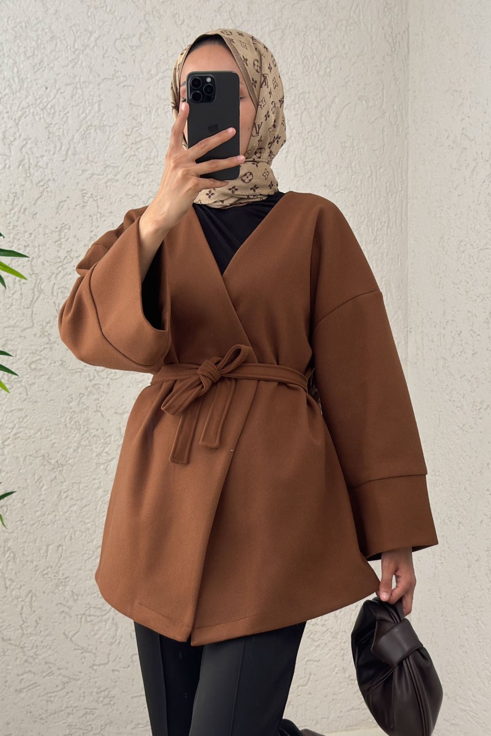 V Yaka Kaşe Kaban 0013 - Taba