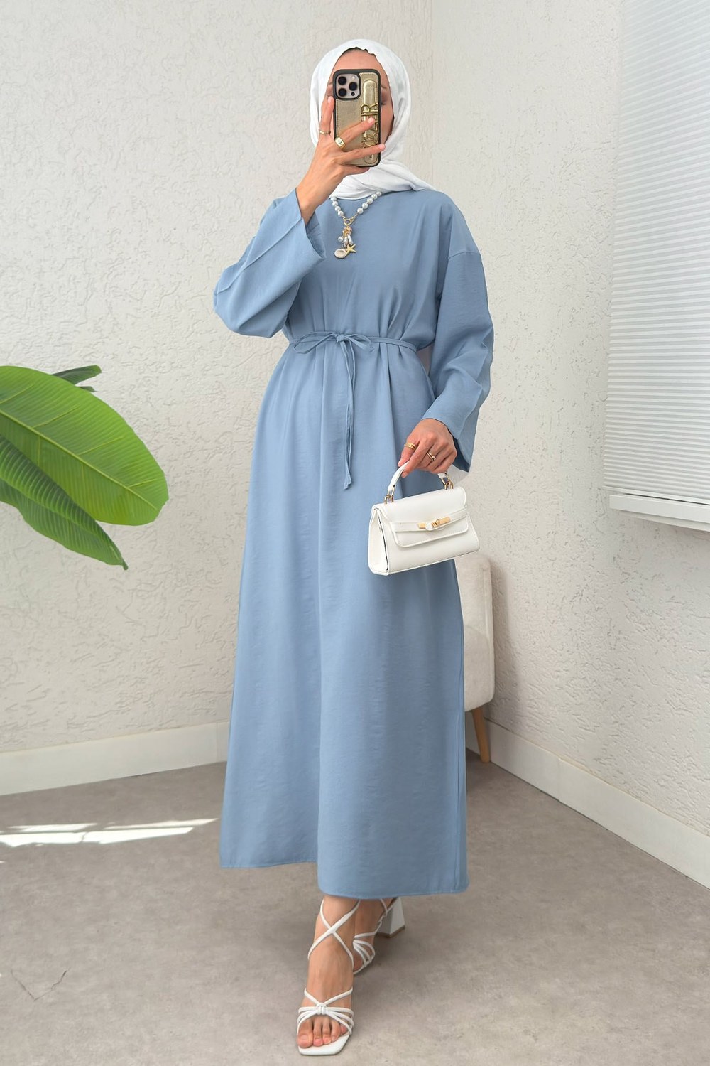 Sultan Basic Elbise 0001 - Mavi