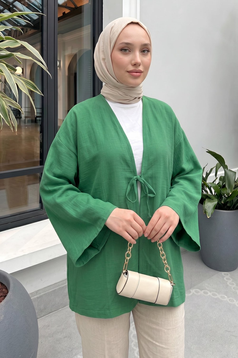 Lina Kimono 43434 - Yeşil
