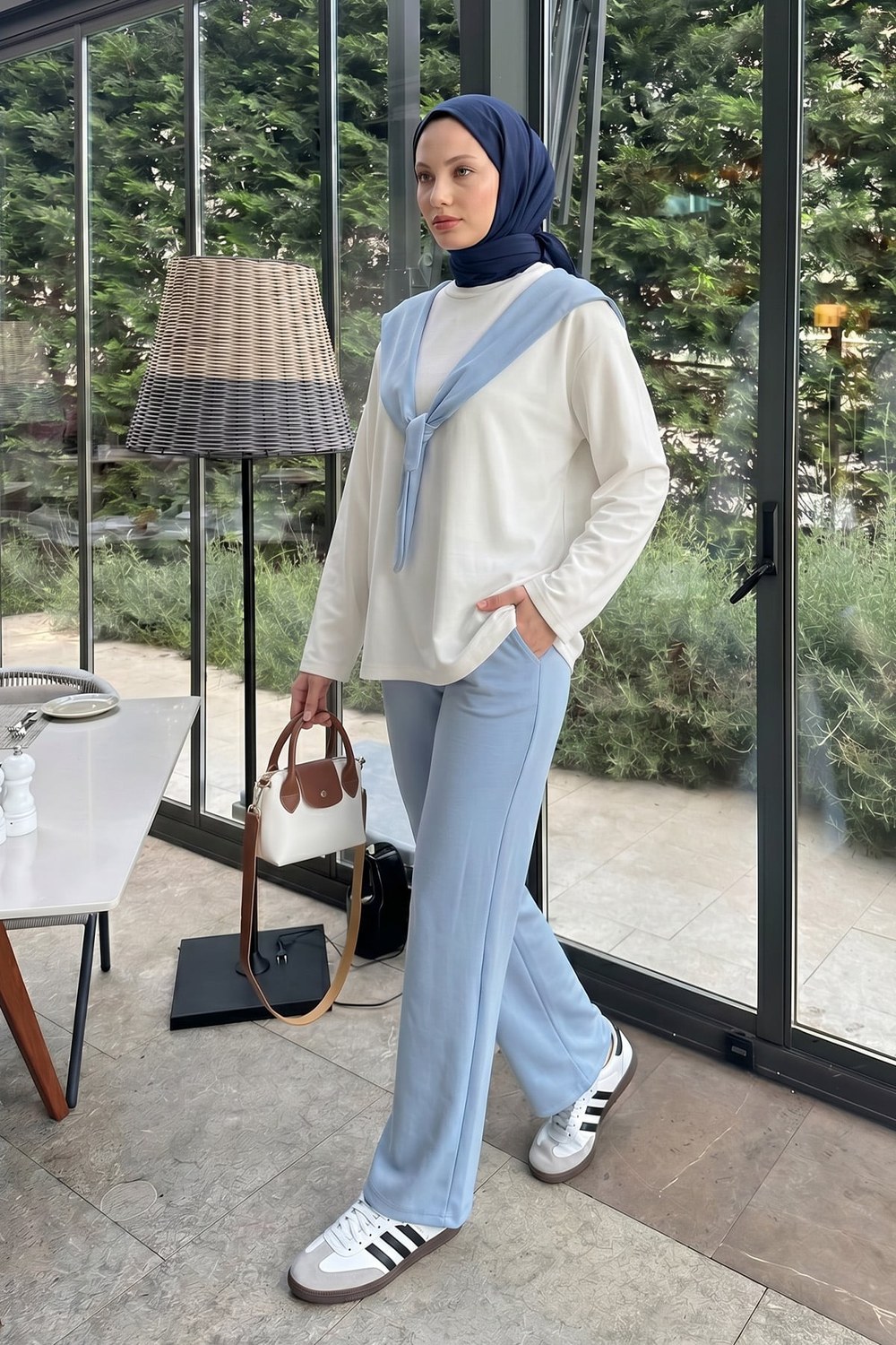 Drape Duo Takım 263006 - Bebe Mavisi
