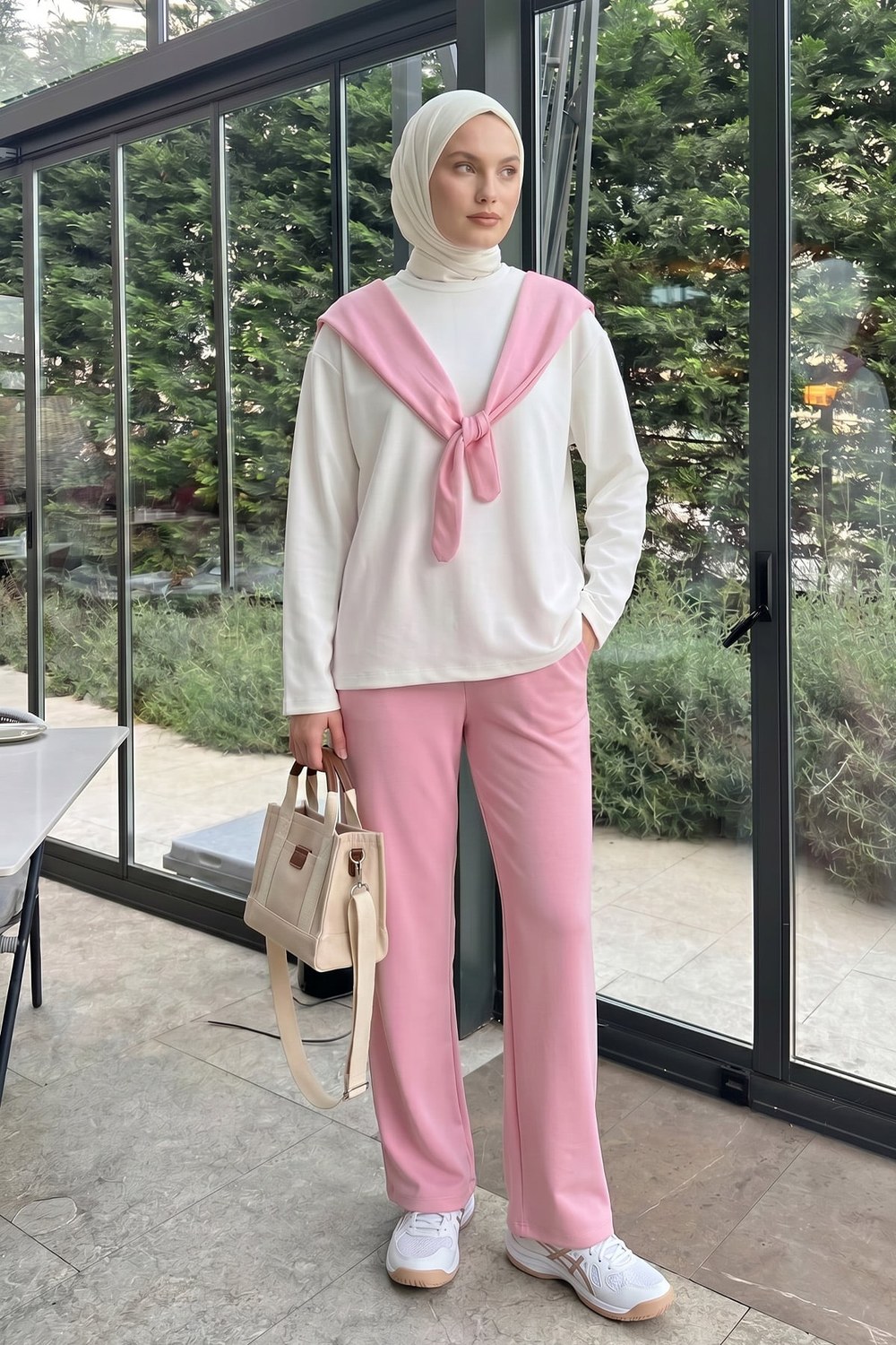 Drape Duo Takım 263006 - Açık Pembe