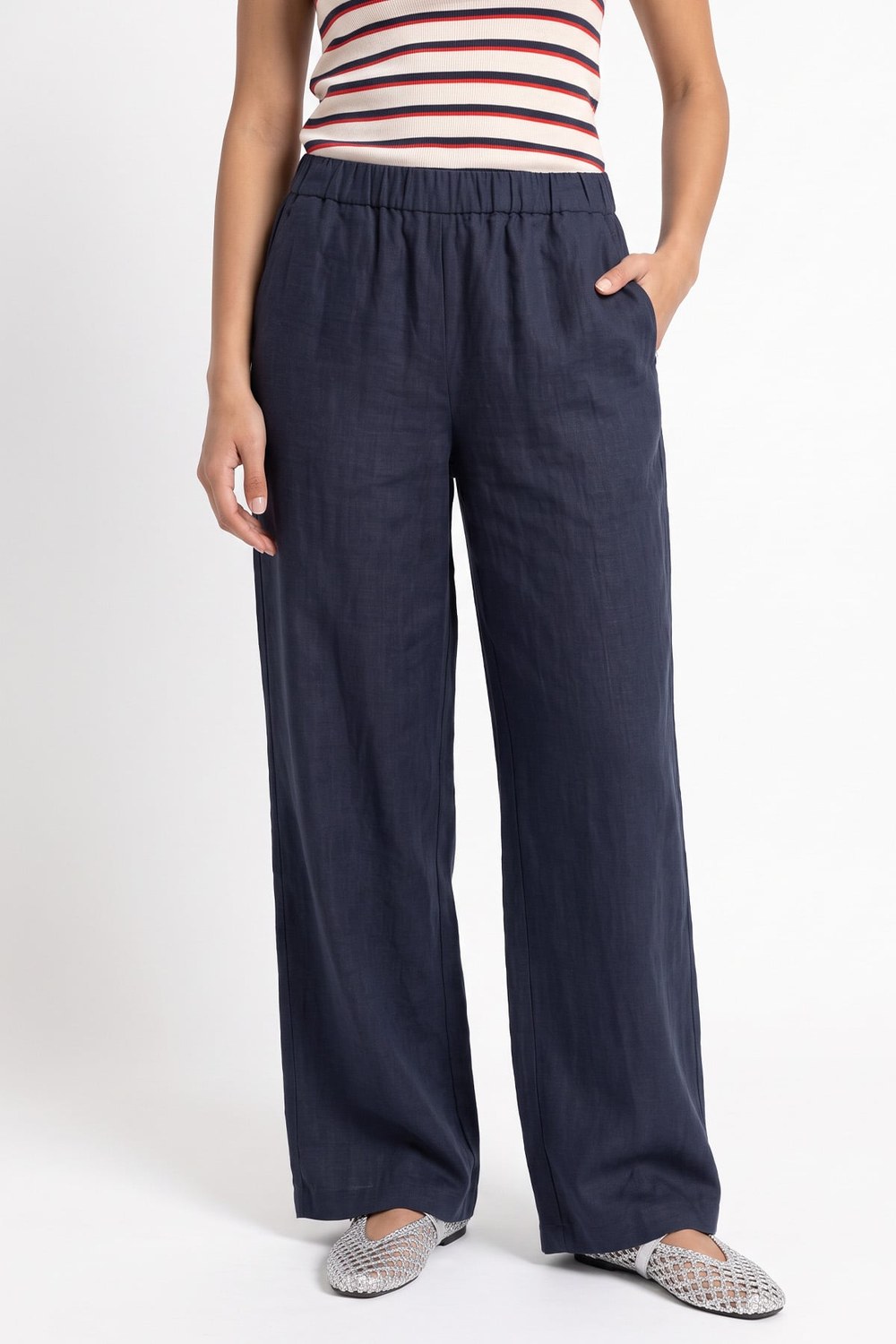Keten Pantolon Y0155-1 - Lacivert